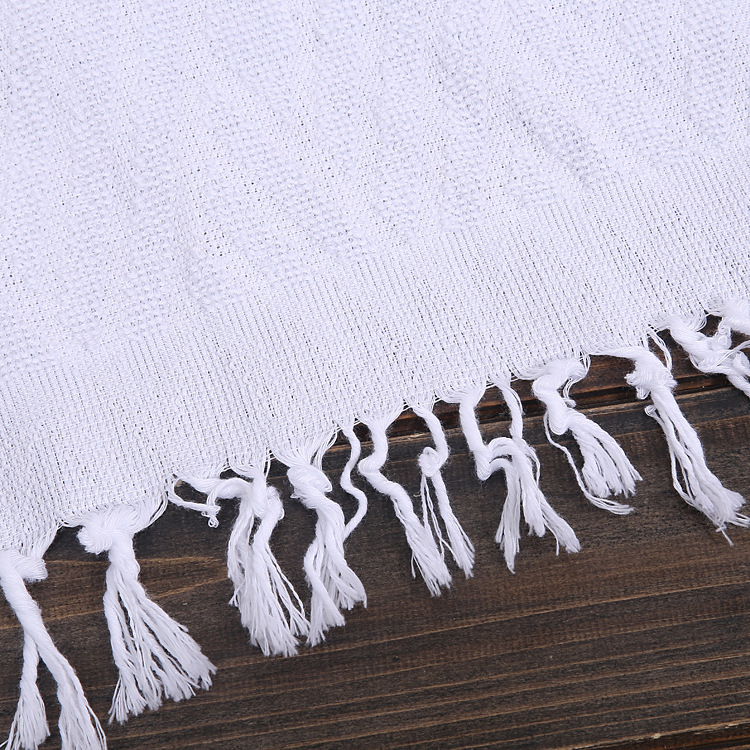 Liangyin foreign trade in stock worship towel Saudi Hui people ihram hajj towel microfiber tassel worship towel_voghion.com