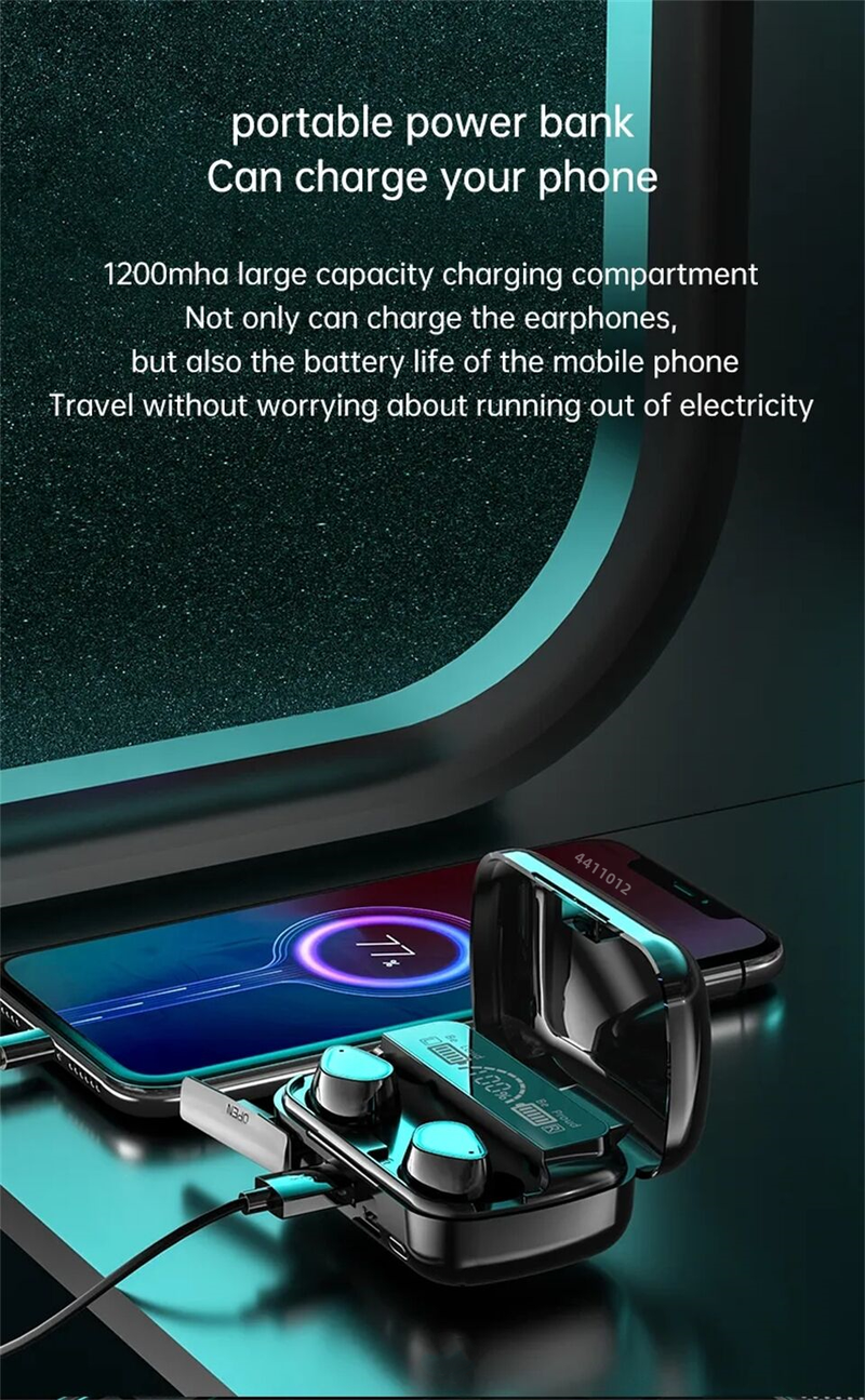 2023 Nieuwe Bluetooth 5.2 Draadloze TWS Oortelefoon Smart Touch Call Headset Waterdichte Ruisonderdrukkende Hoofdtelefoon voor Alle Smartphones_voghion.com