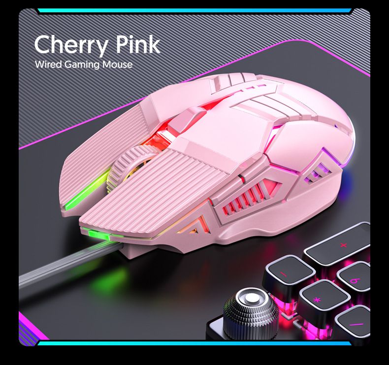 3200DPI Ergonomische Wired Gaming Maus USB Maus Gaming RGB Mause Gamer Maus 6 Taste LED Stille Mäuse Für PC Laptop Computer_voghion.com