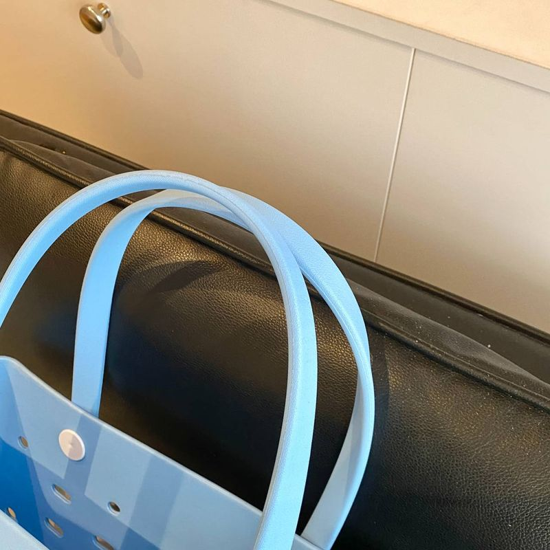 Borsa a tracolla da donna alla moda in materiale EVA, borsa da viaggio, spiaggia, estate, essenziale_voghion.com