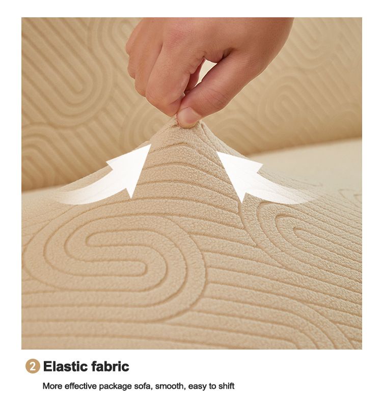 Copridivano elastici con gonna a onde d'acqua - Copridivani elastici universali per divani da 1/2/3/4 posti (8 colori eleganti, casa e ufficio moderni)_voghion.com