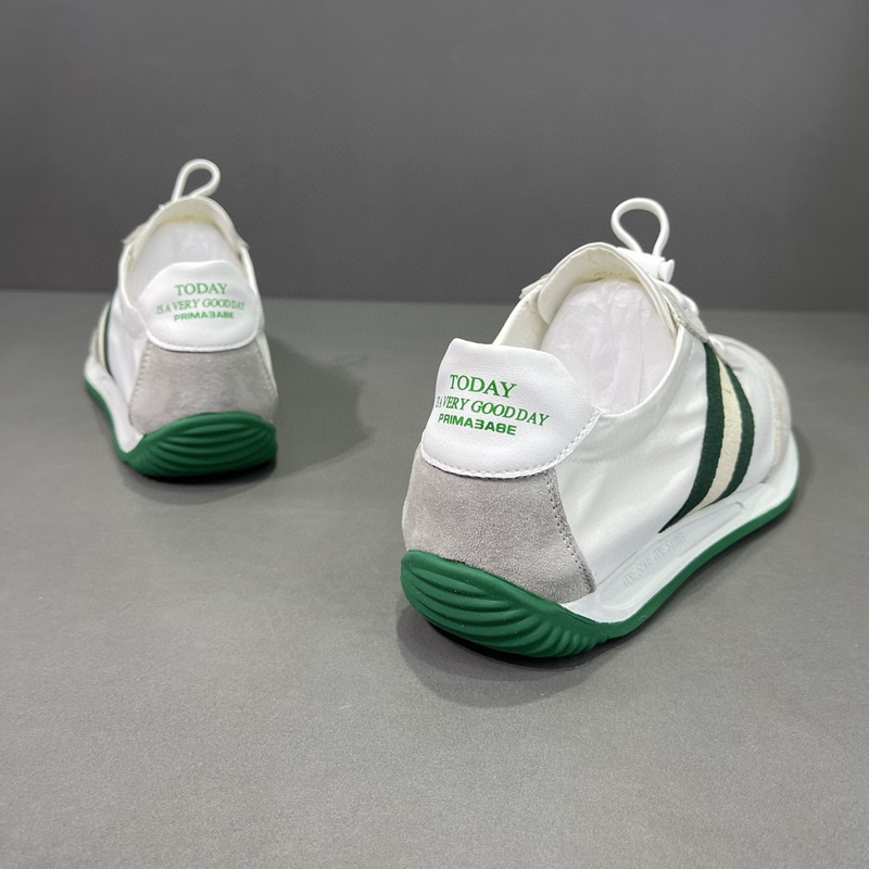 Printemps nouveau décontracté Forrest Gump couche supérieure en peau de vache léger luxe petites chaussures pour hommes blanches_voghion.com