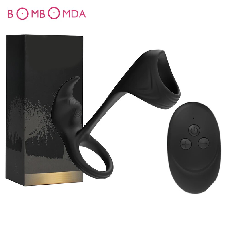 Vibrating Ring Vibrator Delay Ejaculation G Spot Clit Stimulate Massager Sex Toys for Men Couple Dick Sleeve_voghion.com