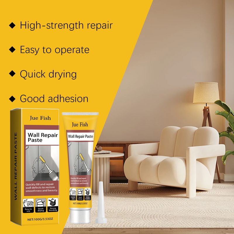 Επικόλληση για ρωγμές τοίχου, Ζημιές τοίχου, Γρατζουνιές, Βουτηγματα, Ρωγμές, Τρύπες από καρφιά, Επισκευή κόλλας τοίχου_voghion.com