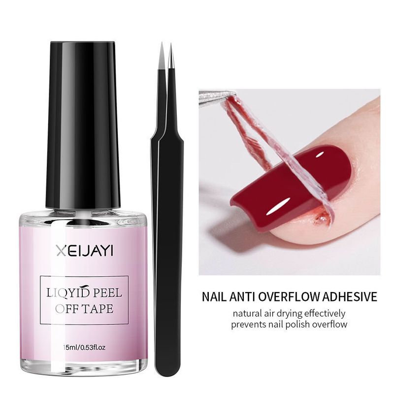 Sets & Kits Anti Overflow Glue Tearable Nail Polish Glue Edge Armor Tool Phototherapy Glue Tweezers Auxiliary Tool_voghion.com