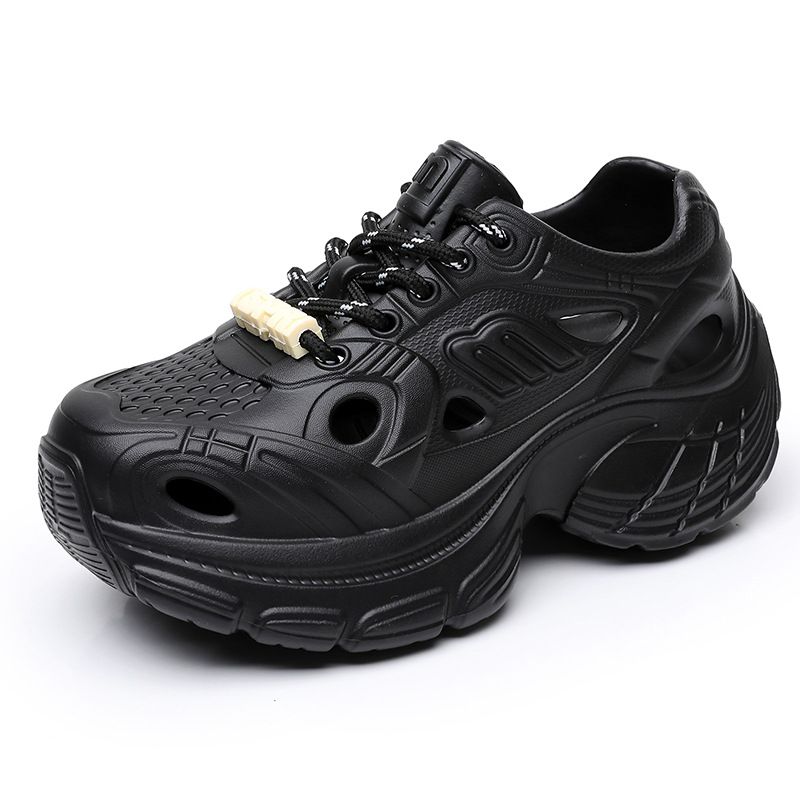 Superweiche, leichte Clogs für Damen, Sommer-Wasserschuhe mit dicker Sohle und ausgehöhlter Zehenpartie für den Strandurlaub im Freien für Damen_voghion.com