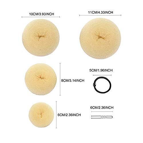 Set di strumenti per intrecciare i capelli con chignon, accessori per capelli, strumenti per intrecciare i capelli a forma di bocciolo di ciambella_voghion.com