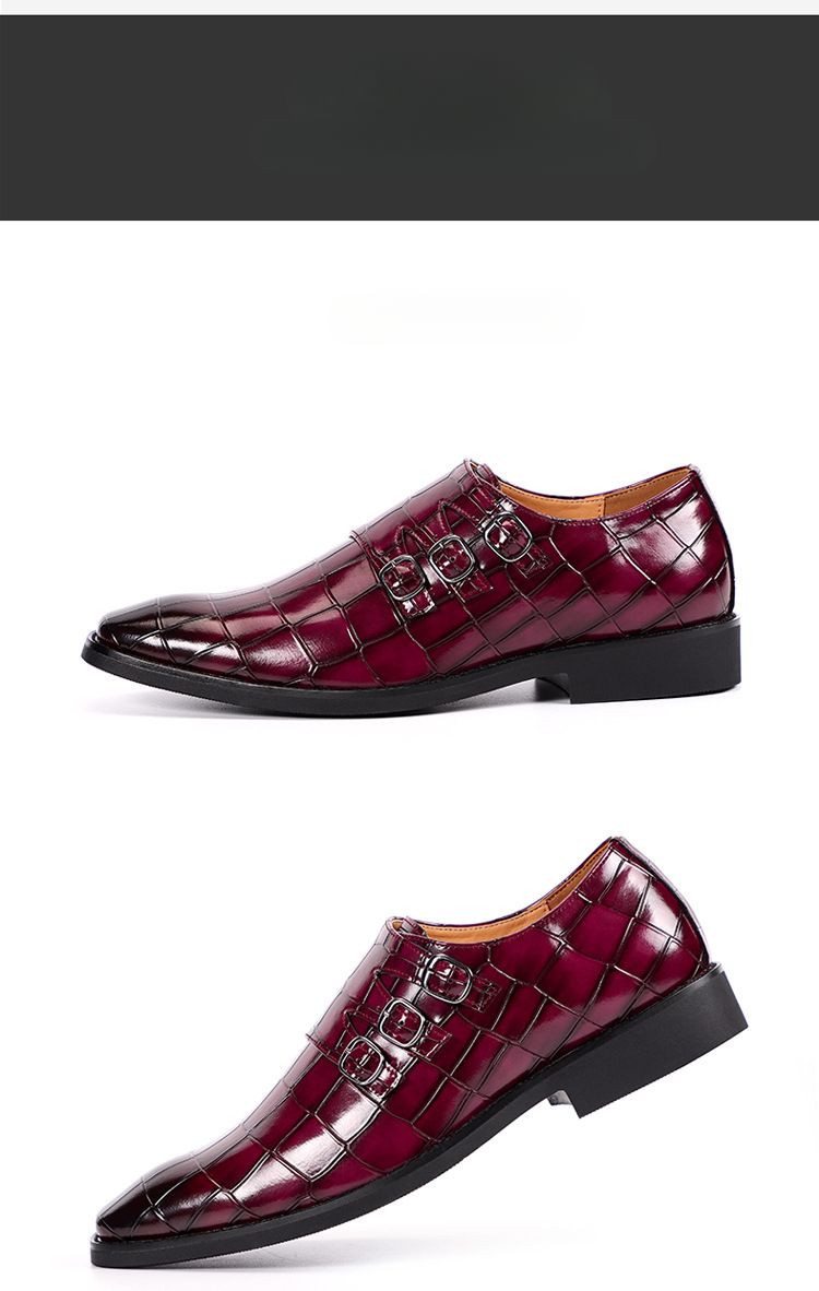 Męskie buty biznesowe casualowe typu oksfordy, formalne, sznurowane, do biura, na imprezy i na co dzień_voghion.com