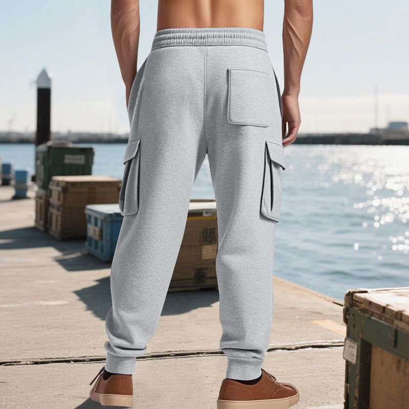 Men's Heavyweight Cargo Overalls – Multi-Pocket Utility Pants, Oversized Streetwear Style, Comfort Fit (S-XXXL_voghion.com