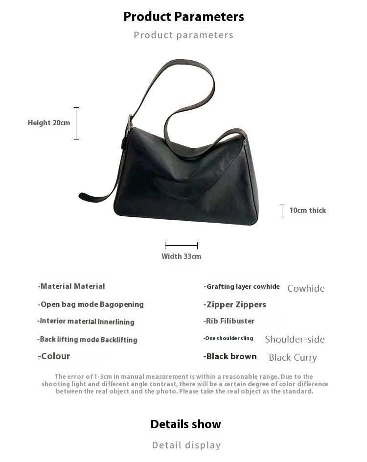 Soft vegetable tanned cowhide tote 2024 new flip shoulder women's crossbody genuine leather armpit bag_voghion.com