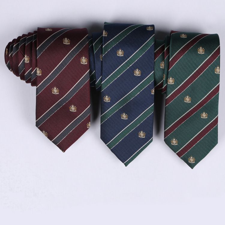 Cravatta a righe con corona dell'uniforme studentesca giapponese JK DK_voghion.com