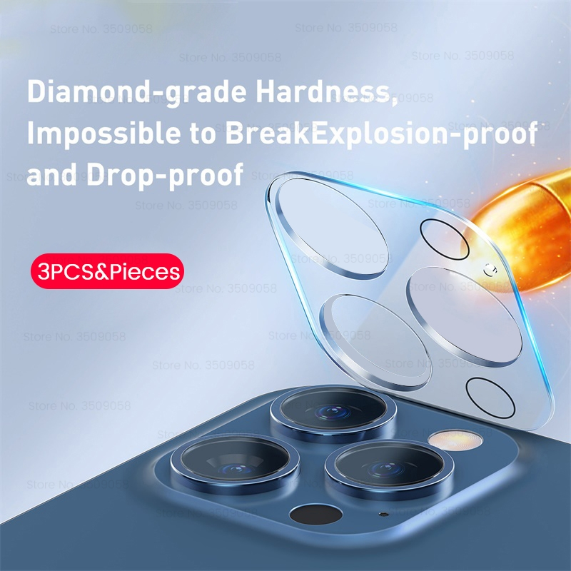 5Pcs Full Cover Camera Lens Protector on For iPhone 12 13 14 Pro Max 12Mini 13Mini 14Plus Tempered Glass iPhone 11 ProMax Camera Protector_voghion.com