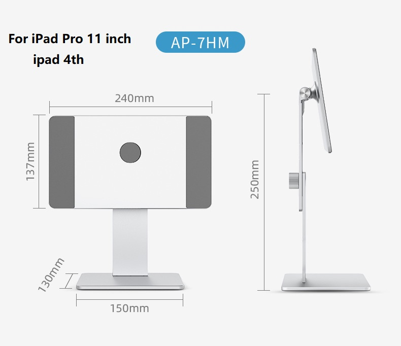 2025 Faltbarer magnetischer Ständer, verstellbarer Halter für iPad Pro 12.9/11 iPad Air 5/4/3. Rotationshalterung, Notizen machen_voghion.com