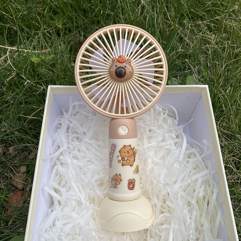 Neuer leistungsstarker Mini-USB-Cartoon-kompakter tragbarer wiederaufladbarer Handventilator_voghion.com