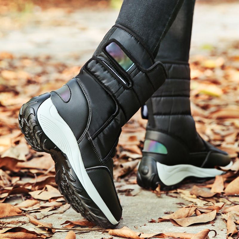 HZCL New High-top Cotton Shoes With Suede Warm Women's Shoes And Long-barreled Snow Boots In Winter_voghion.com