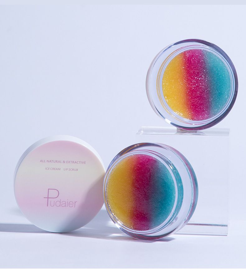 Bálsamo labial exfoliante, hidratante y suavizante con queratina de Pudaier. Tratamiento hidratante suave para labios suaves._voghion.com