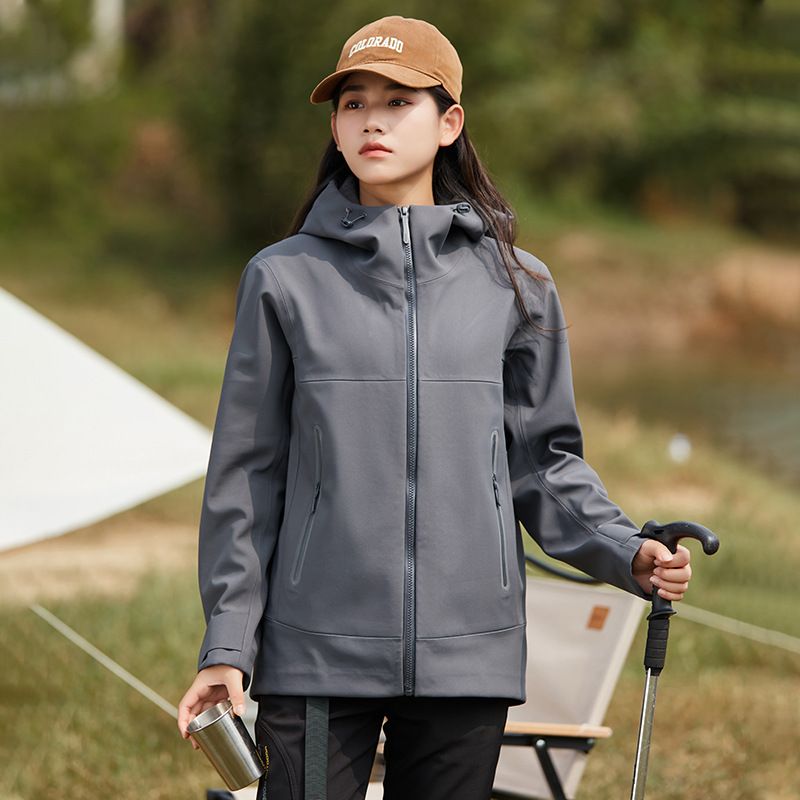 2024 Autunno Inverno Nuovo Senza Cuciture Incollato Foderato In Pile Per Uomo E Donna Impermeabile Antivento Completamente Sigillato All'aperto Coppia_voghion.com
