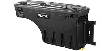 VEVOR Truck Bed Storage Box, Lockable Lid, Waterproof ABS Wheel Well Tool Box 6.6 Gal/20 L with Password Padlock, Compatible with Dodge Ram 1500 2019-_voghion.com