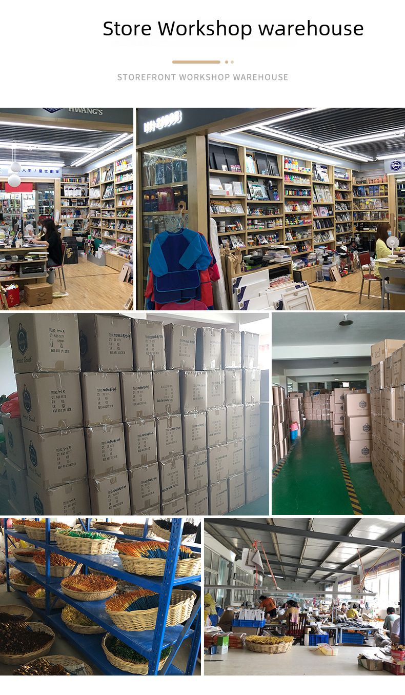 Pinceau transfrontalier pour enfants, stylo graffiti DIY, 4 têtes rondes, poils de porc, peinture à l'huile, acrylique, gouache, stylo aquarelle, fabricants en gros_voghion.com