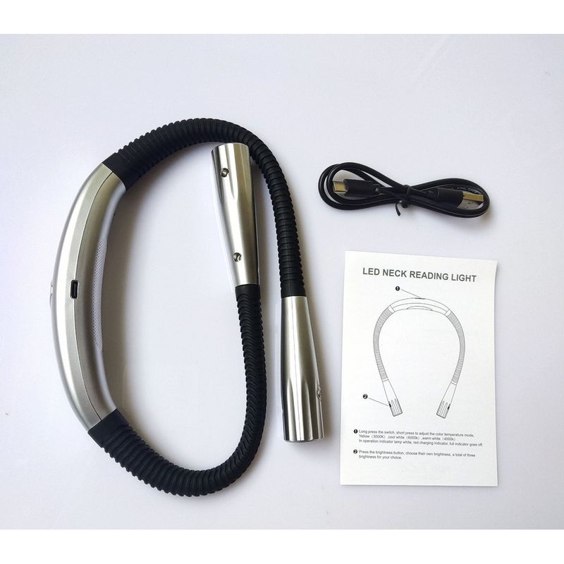 LED hanging illumination night neck reading eye protection desk lamp three color dimming_voghion.com