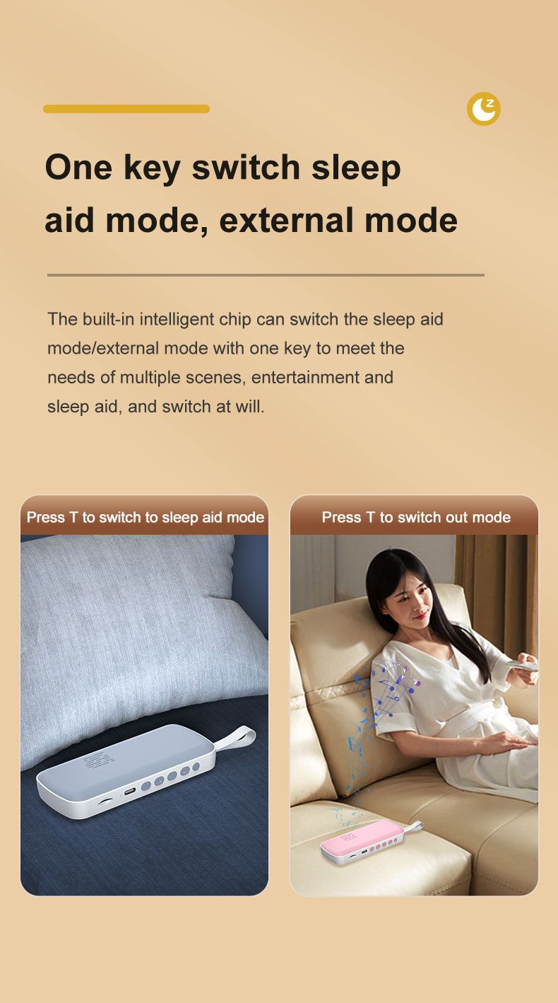 Csontvezetéses Bluetooth hangszóró Mini Alvássegítő Zenelejátszó HiFi Sztereó Hangdoboz Támogatás TF Kártya Időzített Kikapcsolás Hosszú_voghion.com