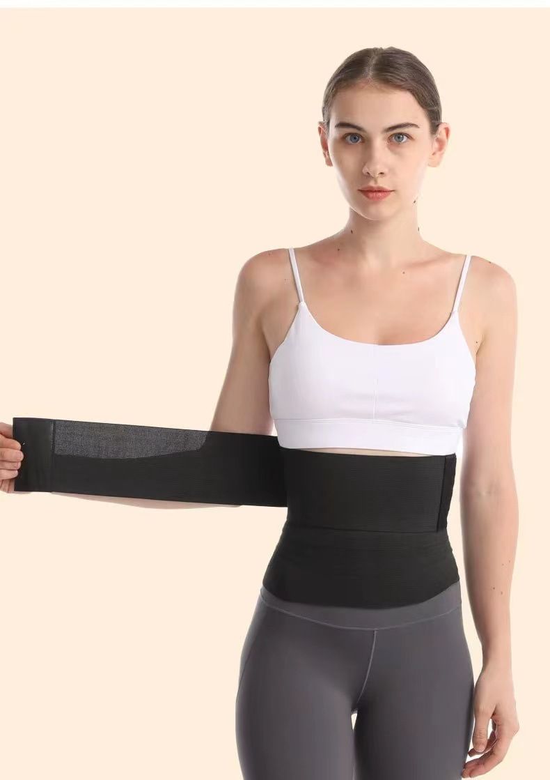 Women's adjustable and wrappable trimmer body shaping belly belt waist trainer long tie belt waist belt_voghion.com