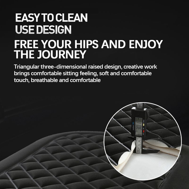 Cuscino per conducente con memory foam e gomma antiscivolo per veicoli, sedia da ufficio, casa, auto, coprisedile_voghion.com