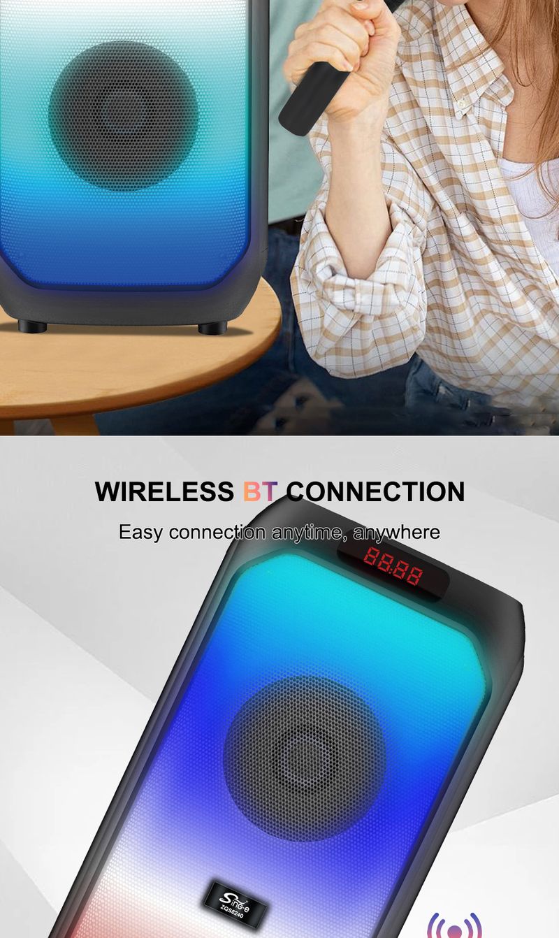 ZQS8240 Bärbar Bluetooth-högtalare Högtalare Party Party Square Dance Bärbar trådlös högtalare_voghion.com