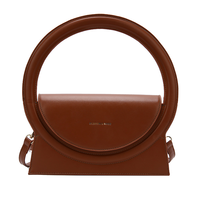 Borse delle migliori marche da donna 2024 Borsa a tracolla con tracolla da donna in pelle PU con grande manico rotondo alla moda_voghion.com