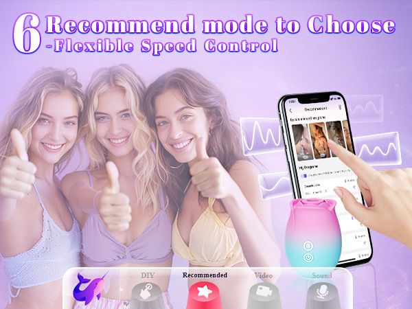 APP Rose Ssanie Flirtowanie Stymulacja łechtaczki Masturbator Dziewczyny Wieloczęstotliwościowe Zabawki Seksualne_voghion.com