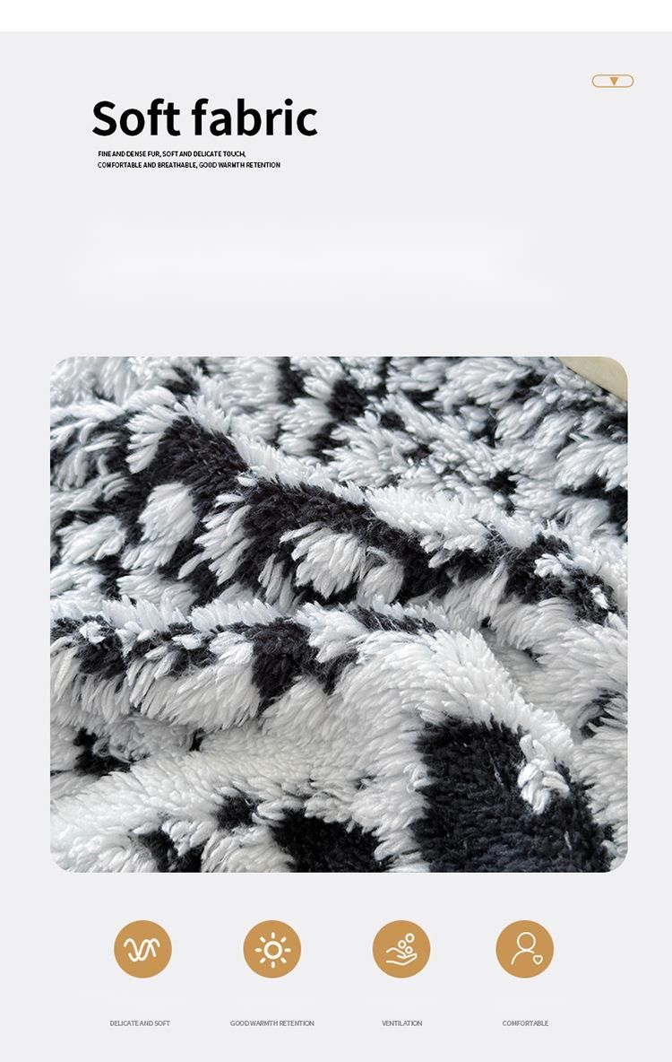 Coperta in velluto caldo per divano, ufficio, pisolino e notte, stile 2025, in jacquard cationico con fiocco di neve a righe_voghion.com