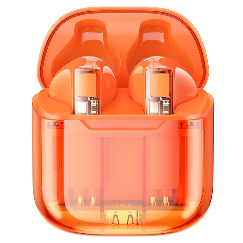 Music Festival BW23 New Transparent Bluetooth Small Crystal Color TWS Sports Running Music Earphones_voghion.com