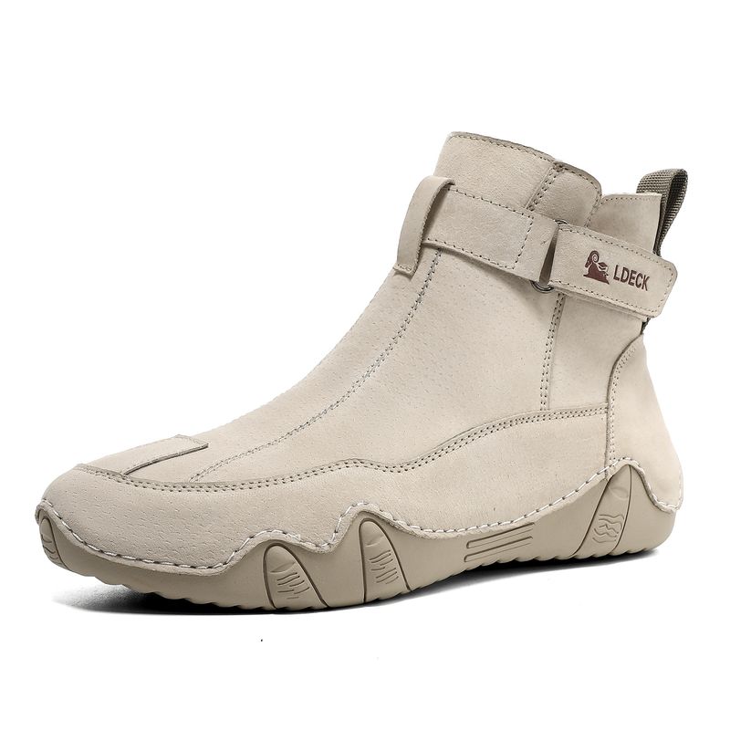 Stivali Martin da uomo in stile retrò, in pelle, di grandi dimensioni, alti, resistenti all'usura, scarpe casual da esterno_voghion.com