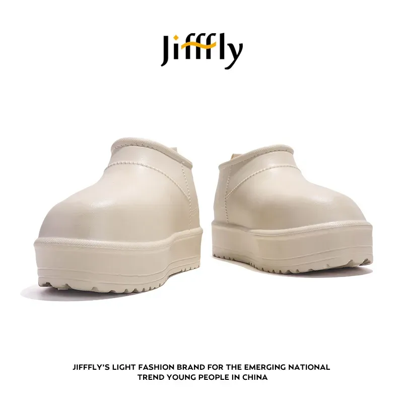 Jifffly Designer Shoes Women's 2025 Autumn Winter New Collection With Veet Warm Outdoor Thick Bottom Height Boosting_voghion.com