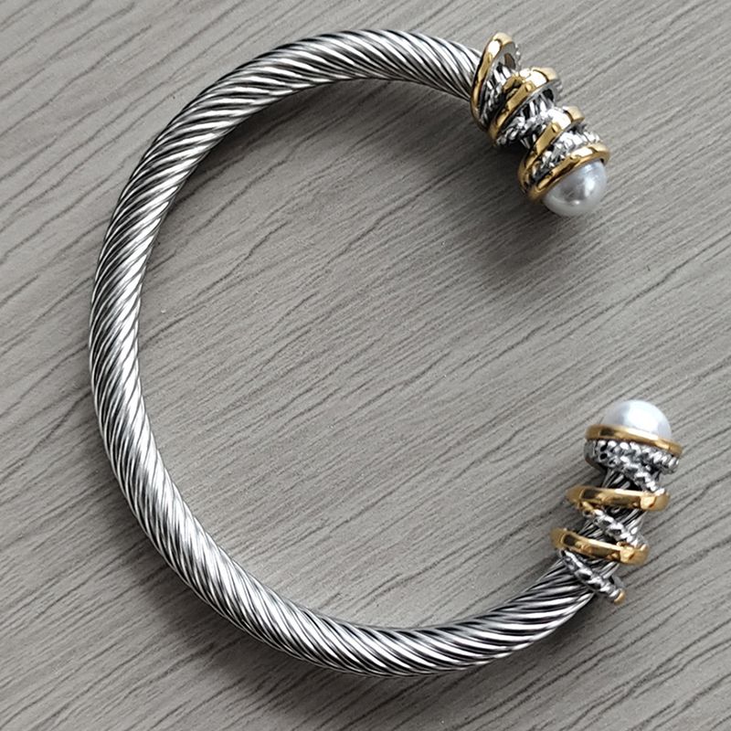 Heißer Verkauf Edelstahl Kabel Draht Seil Männer und Frauen Armbänder_voghion.com