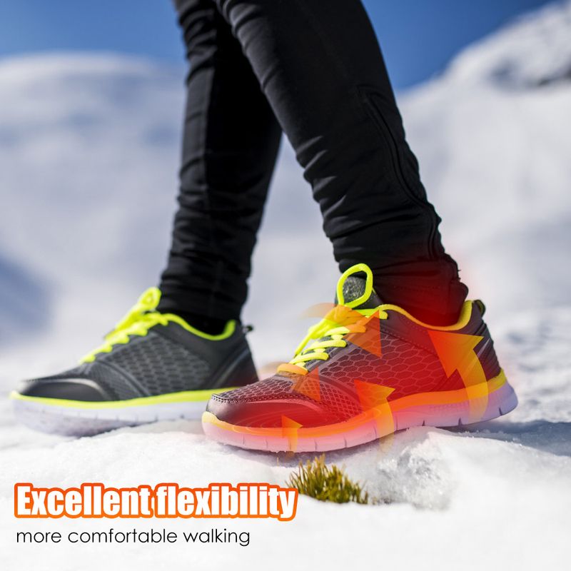 Heating are feasible for outdoor walking in winter. Warm feet, electric insoles, three speed temperature control,_voghion.com