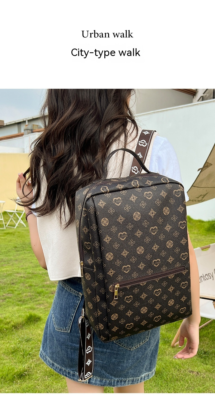 Hot Selling New Printed Backpack in Europe and America Fashionable and Casual Versatile Large Capacity Backpack Unique Printed Bag Schoolbag for Girls_voghion.com