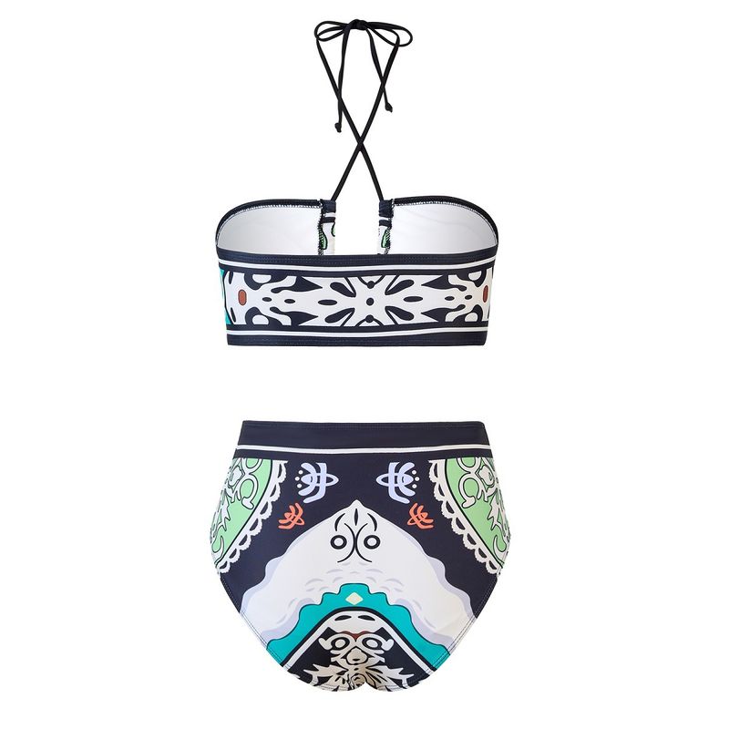 Nouveau maillot de bain deux pièces pour femmes, sexy, taille haute_voghion.com