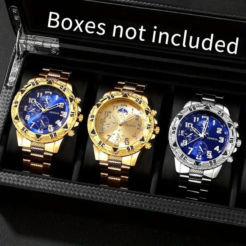 Accessories Light Business Alloy Men's Multi-Color Versatile Electronic Quartz Watch_voghion.com
