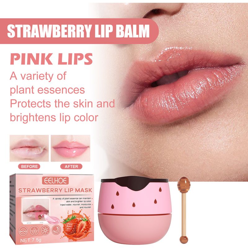 EELHOE Lip Mask Lightening Lip Lines, Hydrating, Moisturizing, Removing Dead Skin, Anti-Freezing And Cracking, Non-Greasy And Easy To Absorb Lip Balm_voghion.com