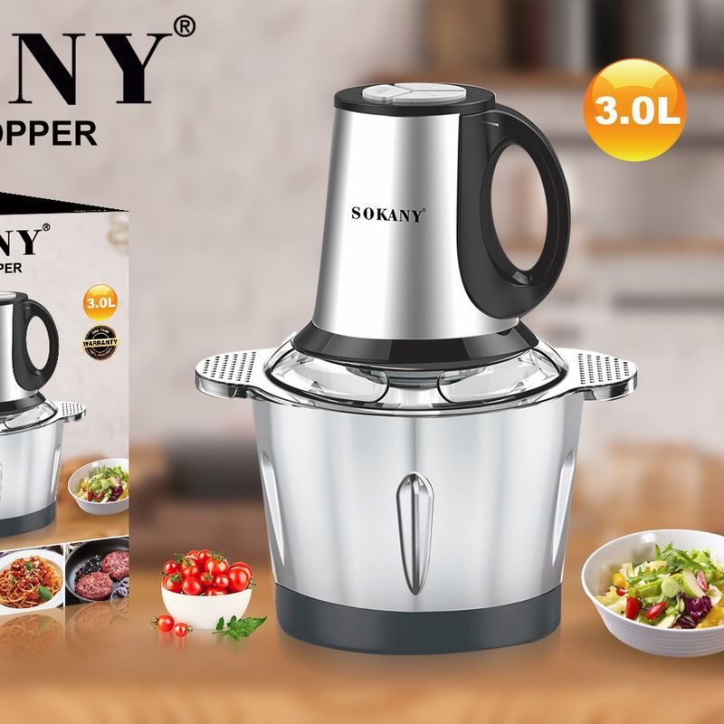 Mixer nach europäischem Standard, 3 l, elektrisch, für die Küche zu Hause, Multifunktions-Küchenmaschine_voghion.com