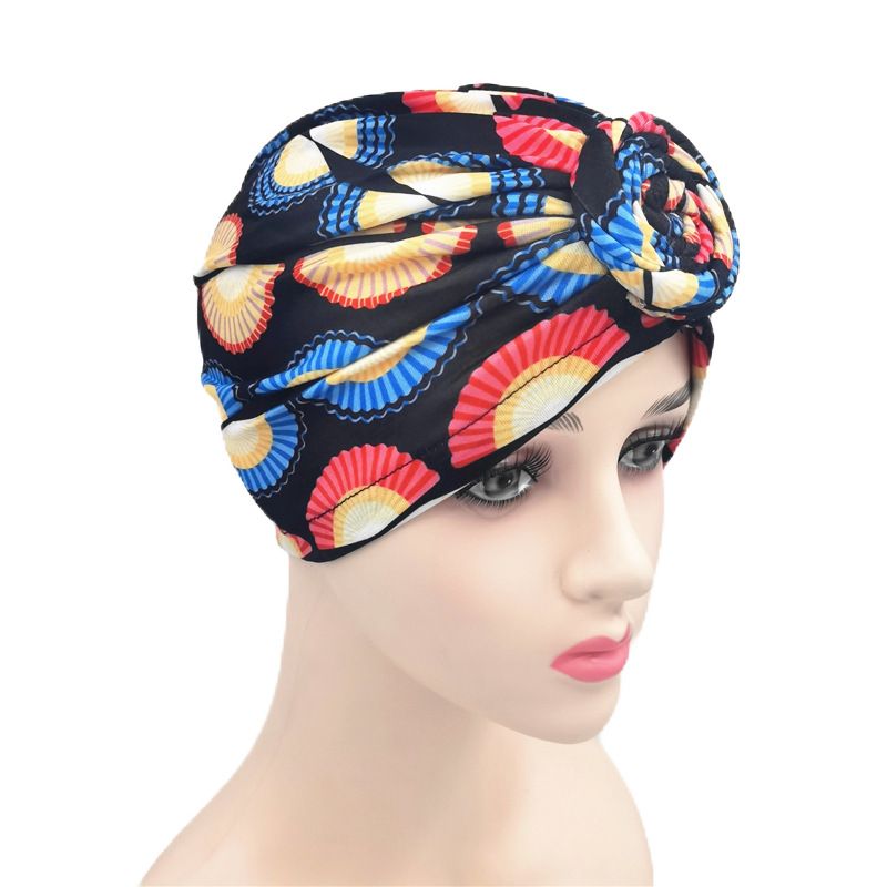 Nuovo cappello versatile alla moda con fascia a vortice con fiore a spirale, cappello pullover annodato e in stile etnico_voghion.com