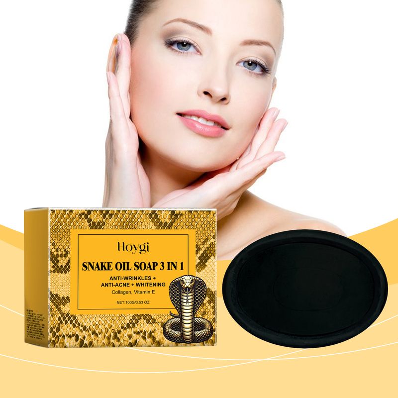 Hoygi Snake Oil Cleansing Soap Gently Cleanses Facial Skin Soft, Smooth And Refreshing Oil Control Skin Cleansing Soap_voghion.com