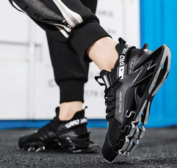 Meszool vliegend geweven sportluchtkussen hoogteverhogende schoenen, lente herenschoenen_voghion.com