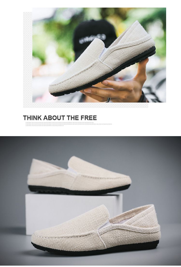 Herrenschuhe Große Herrenschuhe Sommer Neue Herren-Zehenschuhe Faule Lässige Schuhe im koreanischen Stil Atmungsaktive Leinen-Canvas-Trendschuhe_voghion.com