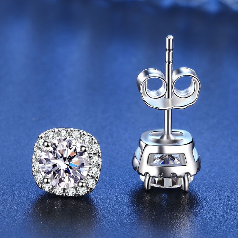 Tancise Moissanite Orecchini in argento Orecchini pendenti per donne Regali per feste di matrimonio_voghion.com
