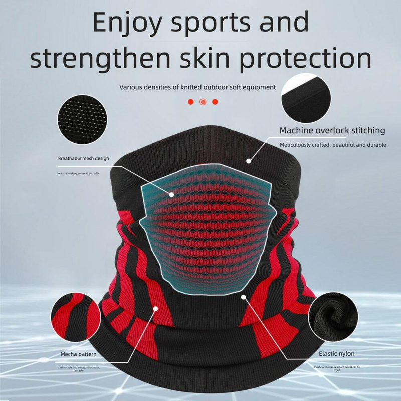 Maschera per il viso da ciclismo, autunno inverno, protezione dal freddo, calda, per uomo e donna, alpinismo, escursionismo, sci, copricollo_voghion.com