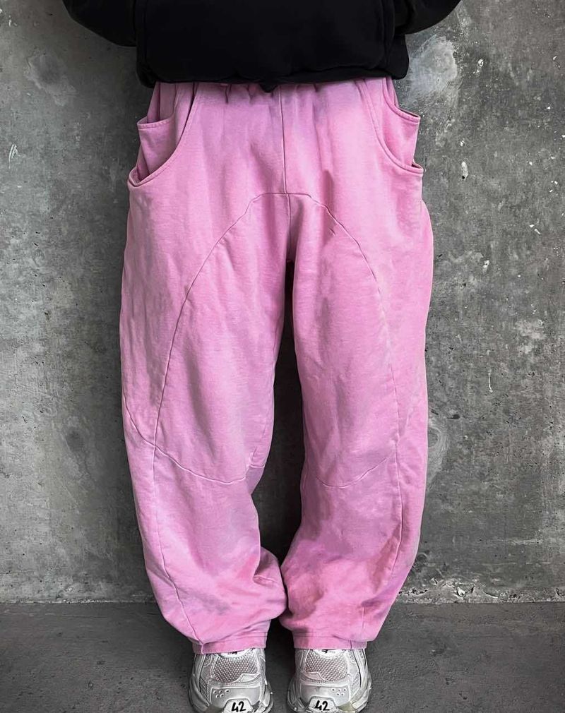 Schwere Vintage-Jogginghose für Herren – Übergroße, abgenutzte Streetwear-Jogginghose mit Retro-Waschung (3 Farben, S-2XL)_voghion.com