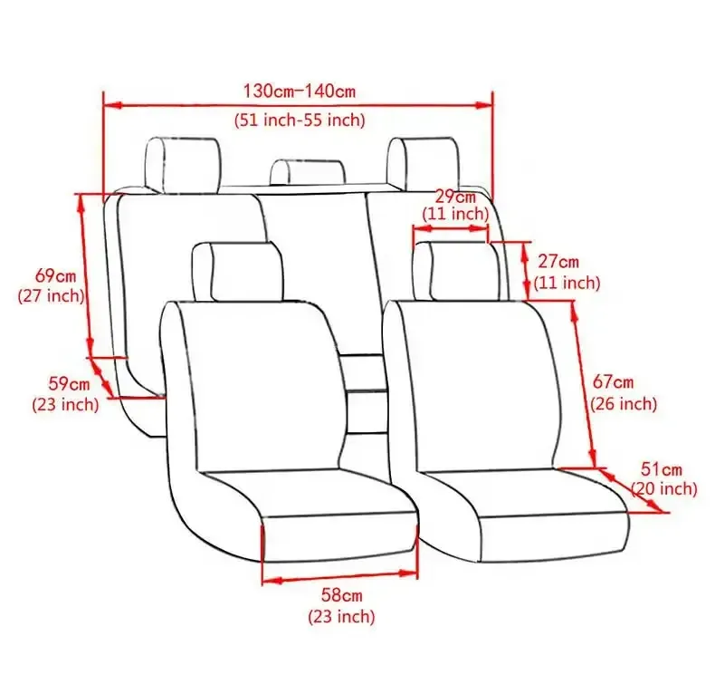 4/9Seats PU Leather Car Covers For Honda Accord City Civic CRV CRZ Elysion Fit Jade Jazz Insight Auto Seat Cushion Cover_voghion.com