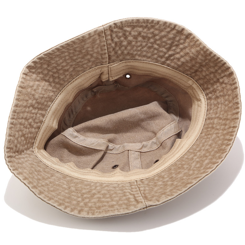 Chapéu de bacia de placa leve lavada para homens e mulheres, chapéu de sol universal para viagens ao ar livre para todas as estações_voghion.com
